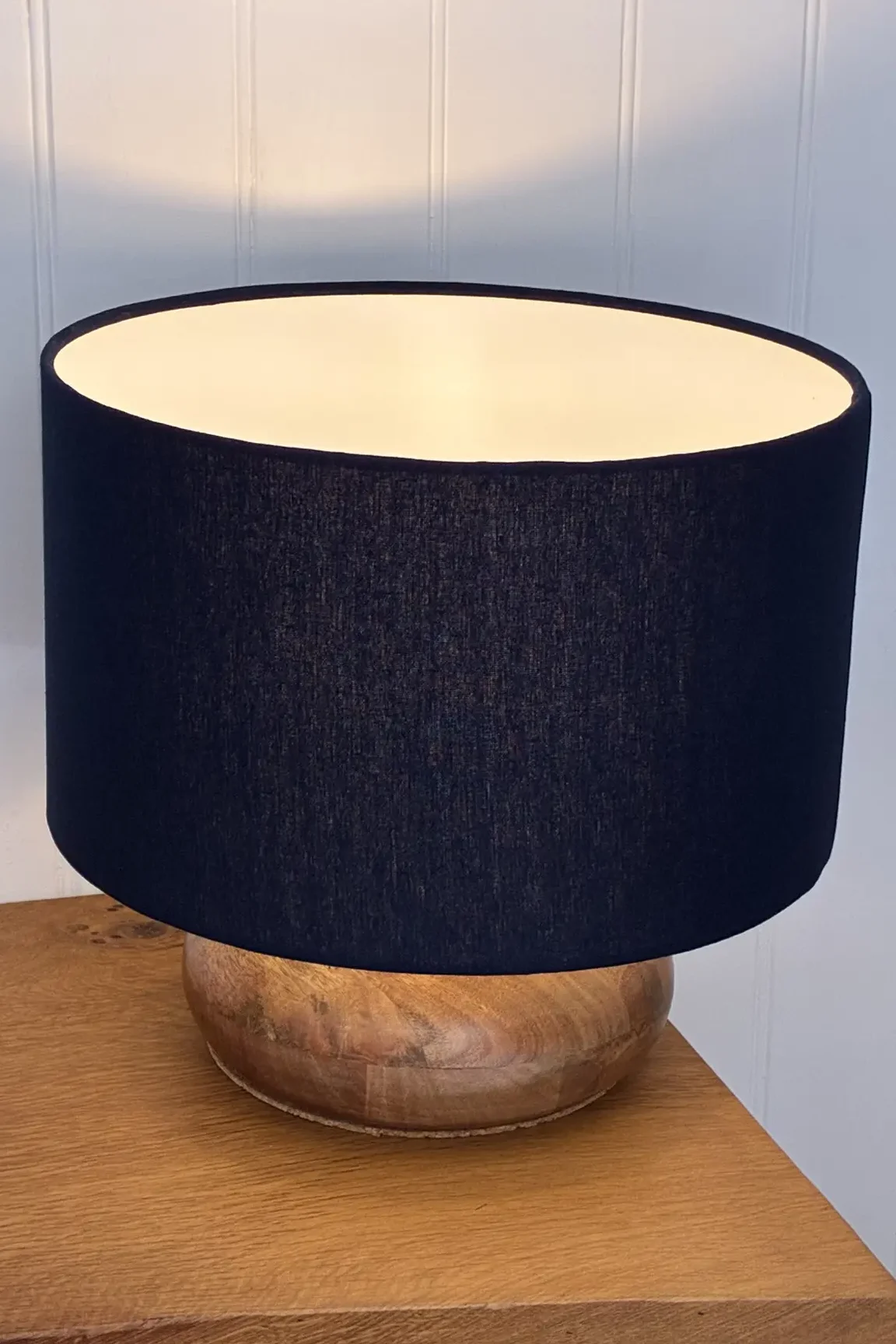 Navy lampshade